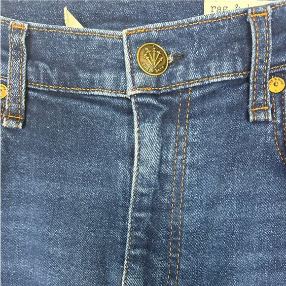 Rag & Bone Women's 31 Peyton mid rise bootcut blue denim jean medium wash zip - Picture 7 of 8